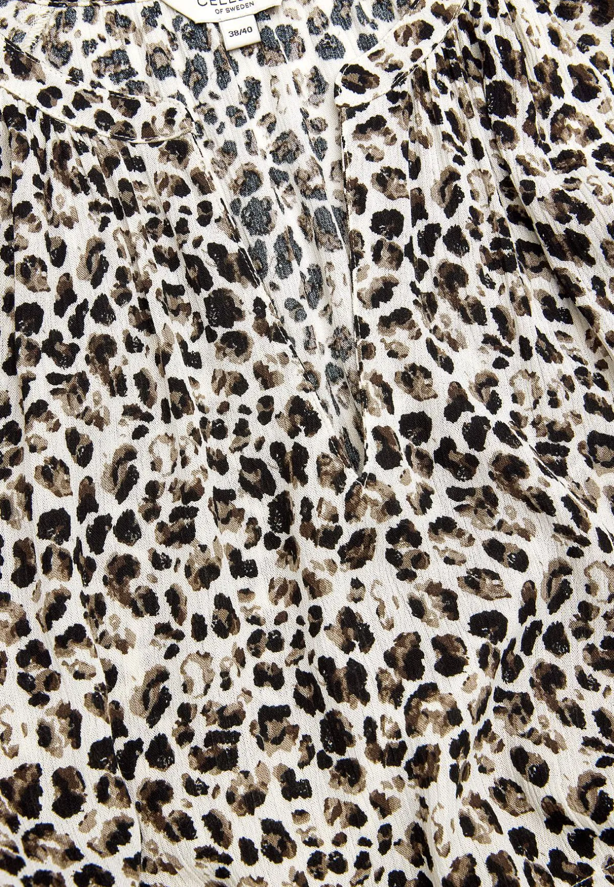 Cellbes of Sweden Crepe klänning Leopard New