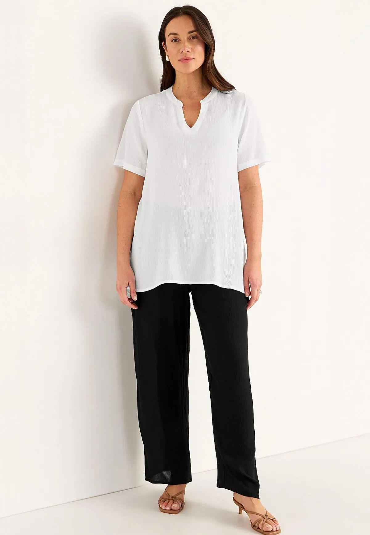 Cellbes of Sweden Crepe tunika Vit Clearance