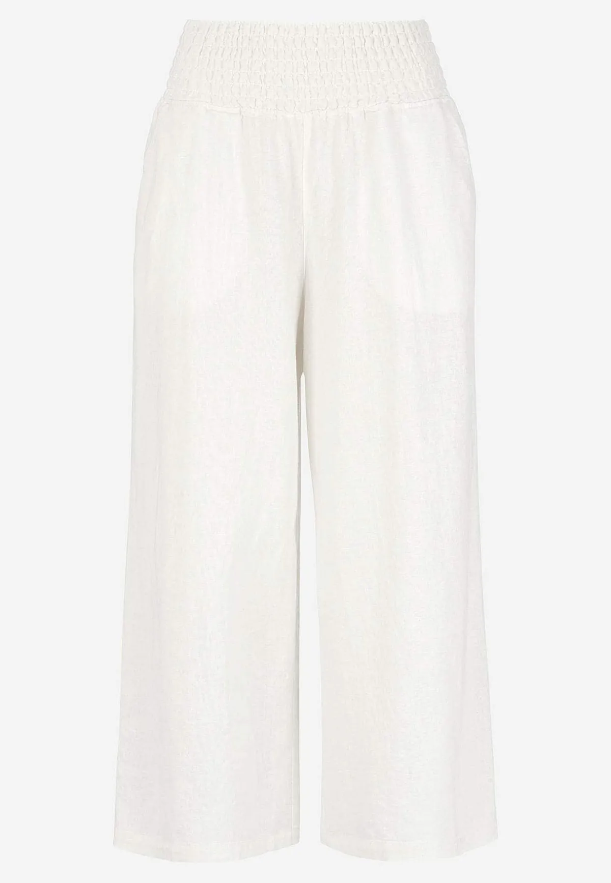 Cellbes of Sweden Culottebyxa i linnemix Vit