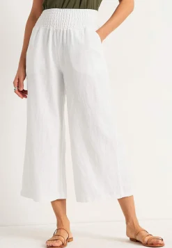 Cellbes of Sweden Culottebyxa i linnemix Vit