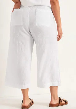 Cellbes of Sweden Culottebyxa Premium i linne Vit Clearance