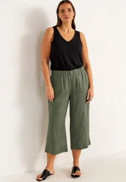 Cellbes of Sweden Culottebyxa Premium i linne Khakigrön Best