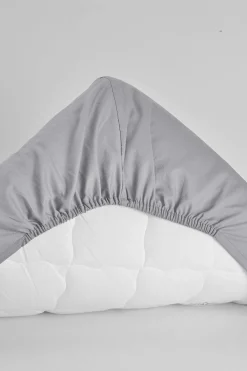 Cellbes of Sweden Dra-på-lakan i ekologisk bomull Ljusgrå