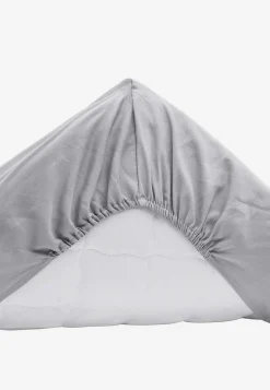 Cellbes of Sweden Dra-på-lakan i satin Ekologisk bomull Ljusgrå Best