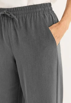 Cellbes of Sweden Dressad dra på-byxa Pia Gråmelange Sale