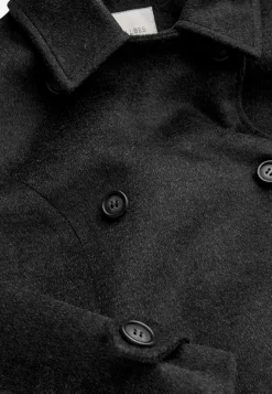 Cellbes of Sweden Dubbelknäppt kappa Gråmelange New