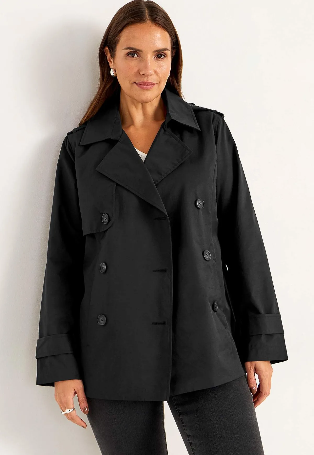 Cellbes of Sweden Dubbelknäppt, kort trenchcoat New