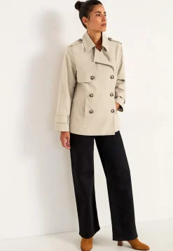 Cellbes of Sweden Dubbelknäppt, kort trenchcoat Beige Discount