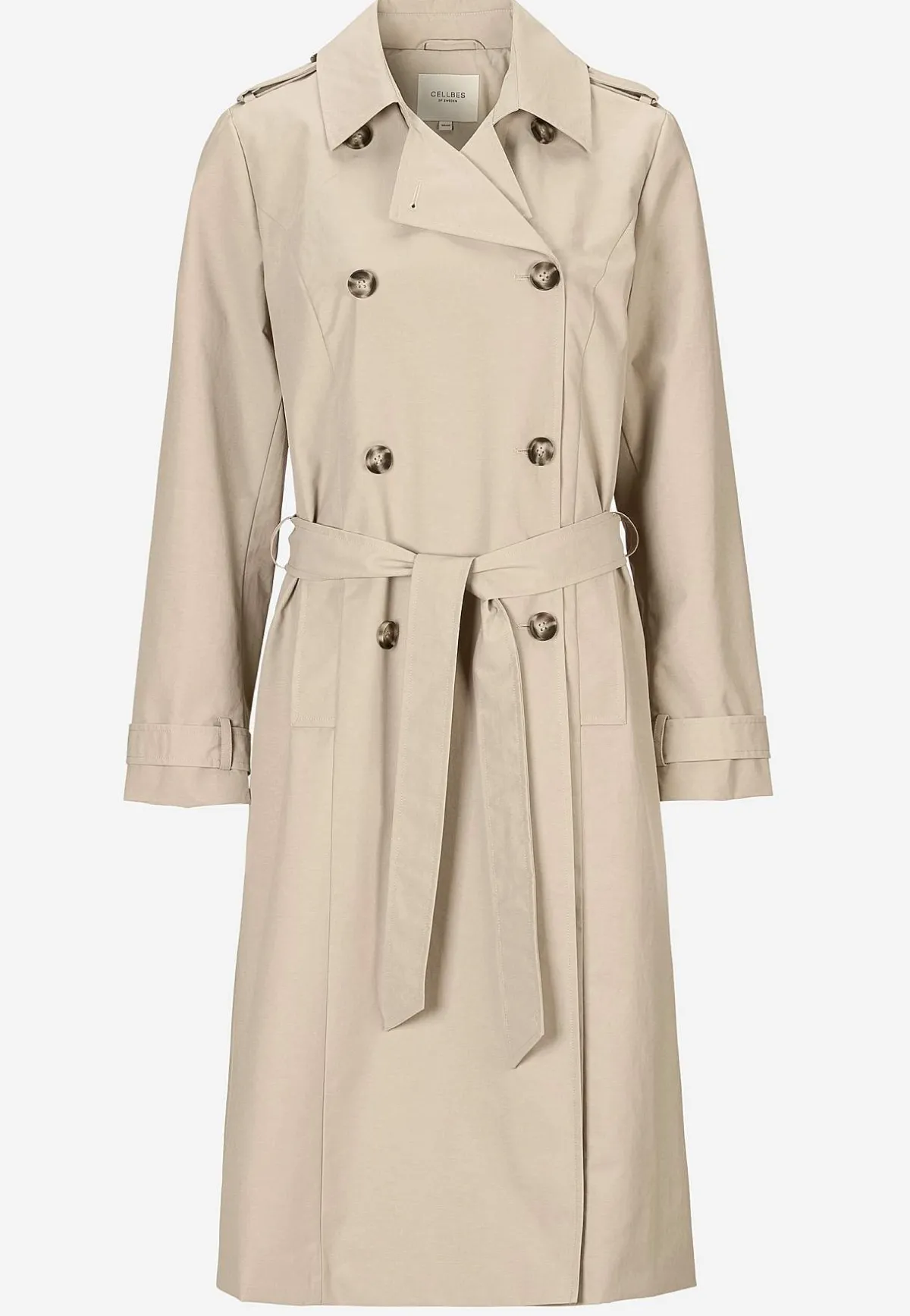 Cellbes of Sweden Dubbelknäppt trenchcoat Beige New