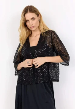 Soyaconcept Elegant innejacka med paljetter Svart Online