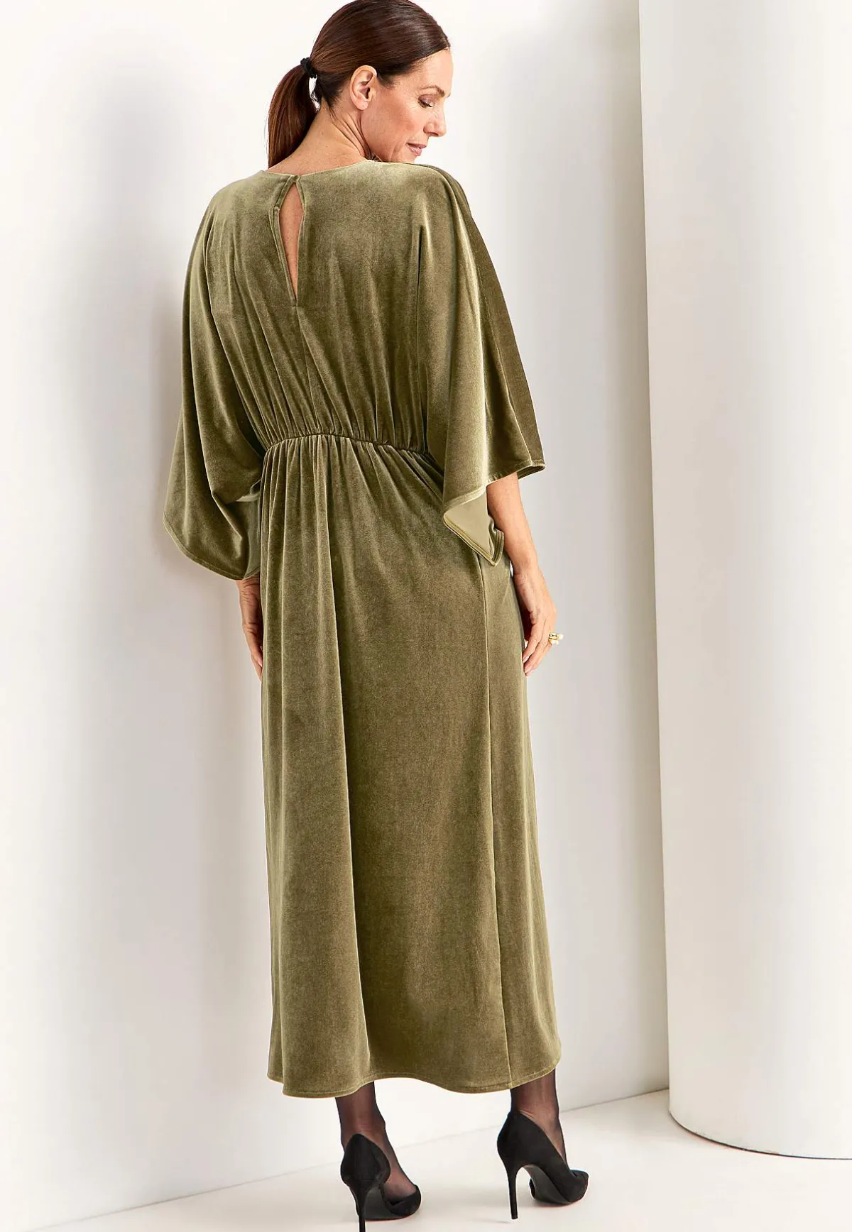 Johanna Toftby x Cellbes Elegant kaftanklänning i velour Discount