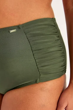 Cellbes of Sweden Enfärgad bikinitrosa med hög midja Honolulu Khakigrön Discount