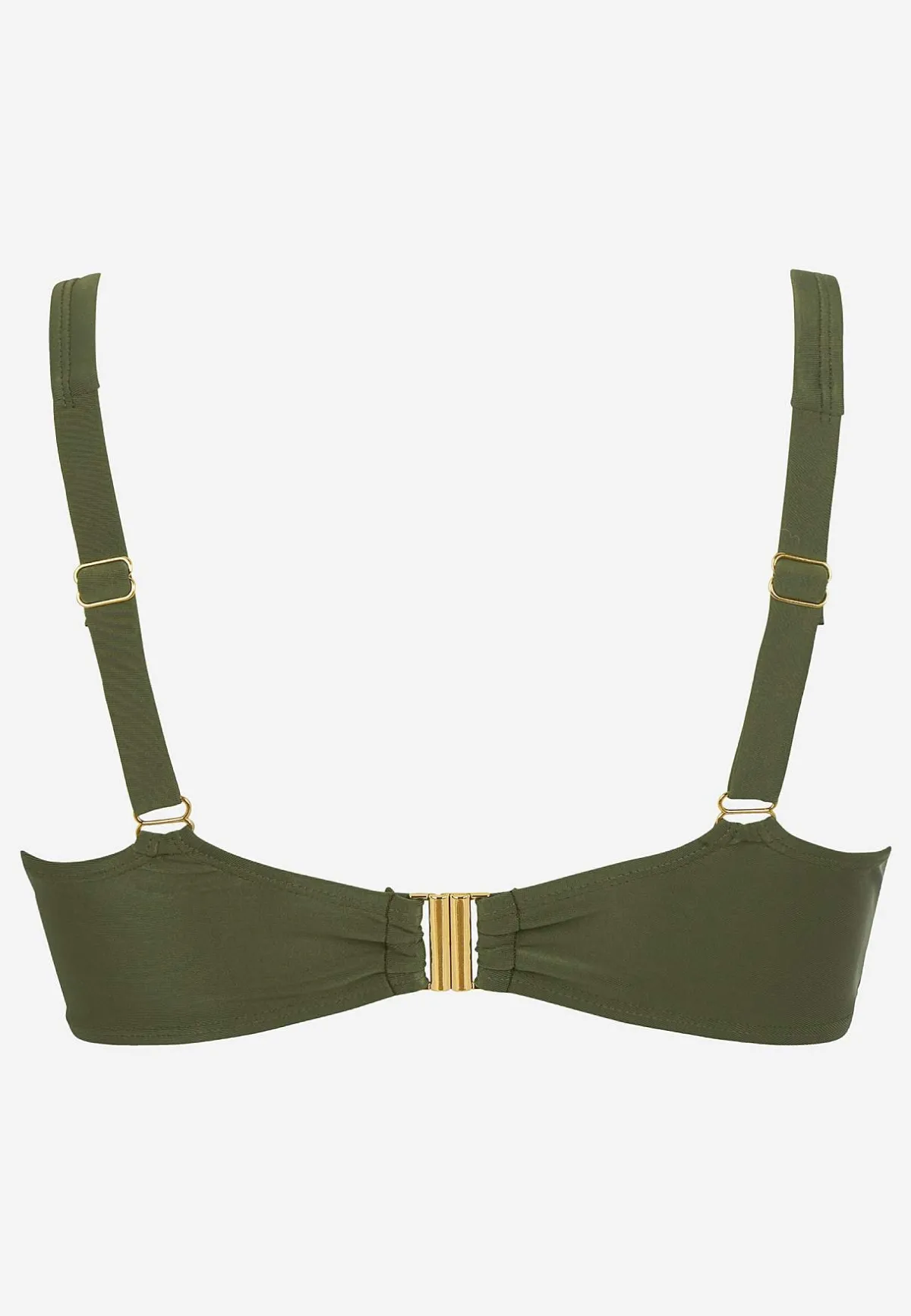 Cellbes of Sweden Enfärgad, bygellös bikini-bh Nerja Khakigrön Sale