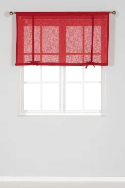 Cellbes of Sweden Enfärgad julgardin Ebbe Röd Online