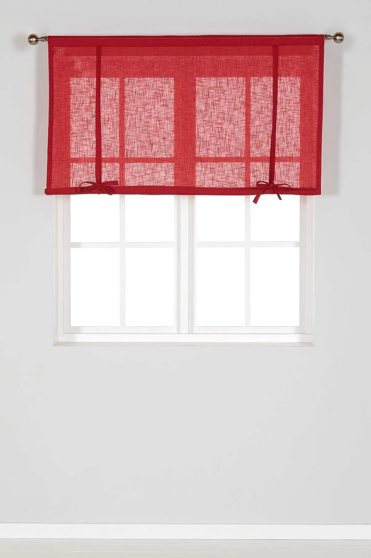 Cellbes of Sweden Enfärgad julgardin Ebbe Röd Online