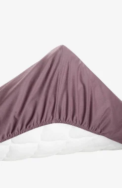 Borganäs Enfärgat dra-på-lakan Plommonlila Outlet