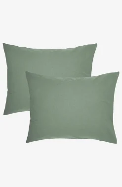 Borganäs Enfärgat örngott 50x60 cm 2-pack Dimgrön Best