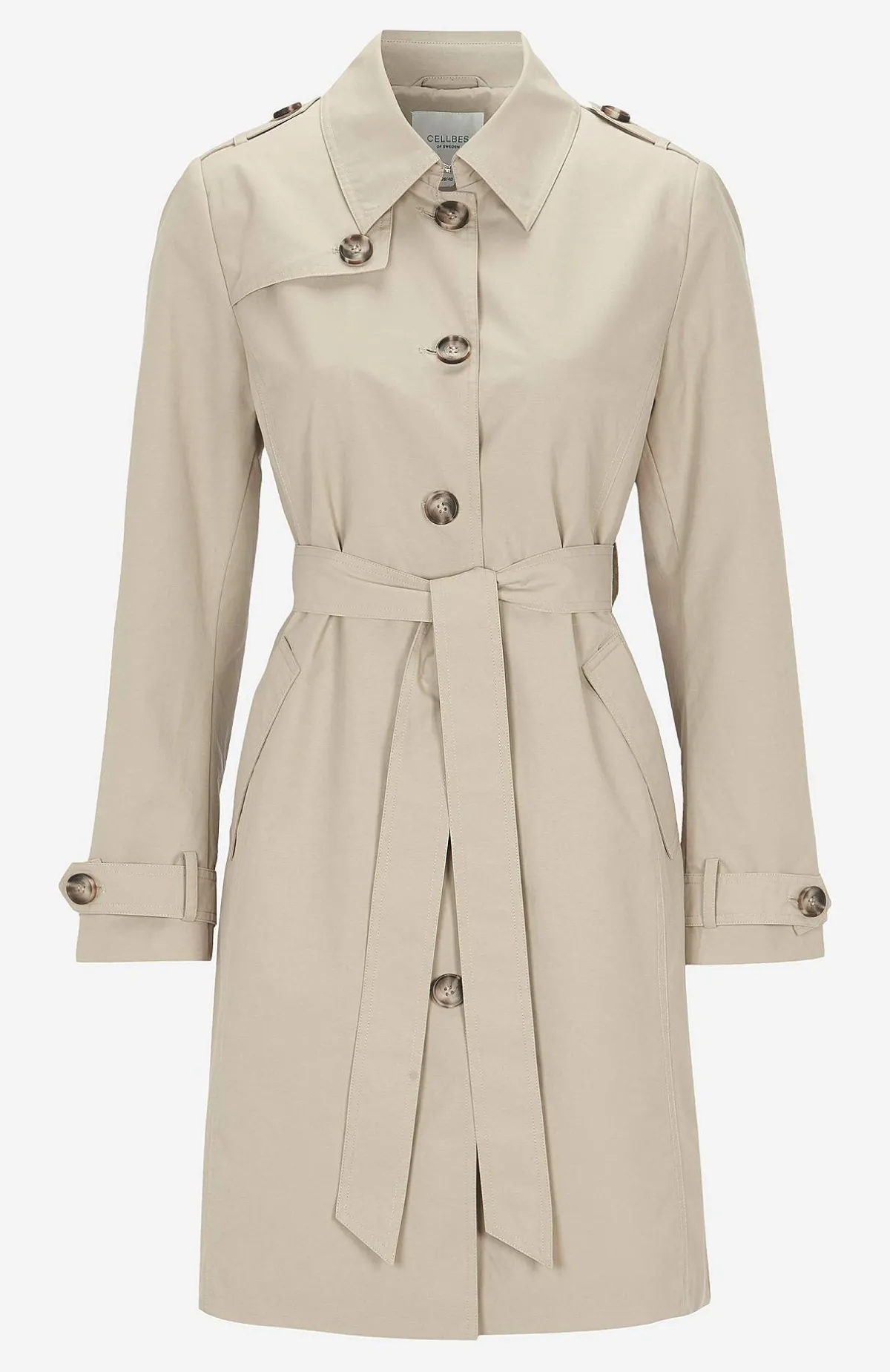 Cellbes of Sweden Enkelknäppt trenchcoat Beige Outlet