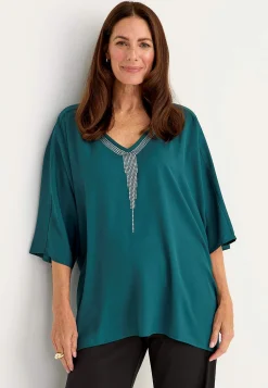 Cellbes of Sweden Festblus med nitdetaljer Petrol Outlet