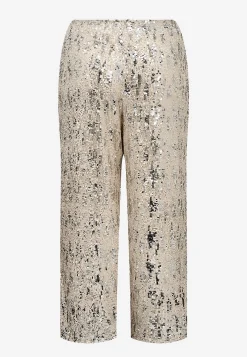 Wasabiconcept Festbyxa med paljetter Beige Clearance