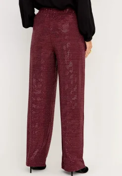 Cellbes of Sweden Festbyxa med paljetter Vinröd Clearance