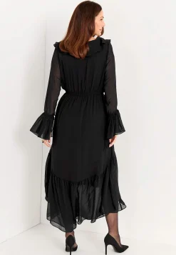 Johanna Toftby x Cellbes Festklänning i vävd chiffong Svart