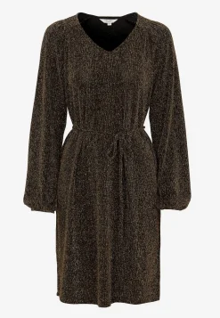 Cellbes of Sweden Festklänning med glittertrådar Guld / Svart Clearance