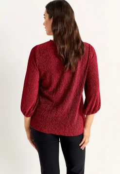 Cellbes of Sweden Festtopp i sammet Mörkröd Online