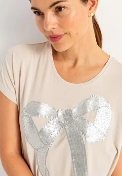 Cellbes of Sweden Festtopp med paljetter Ljusbeige Best