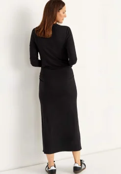 Cellbes of Sweden Figurnära trikåklänning Svart Clearance