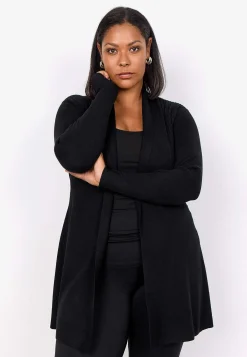 Wasabiconcept Finstickad cardigan Ljusblå Outlet