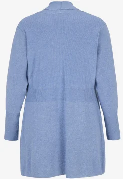 Wasabiconcept Finstickad cardigan Ljusblå Outlet
