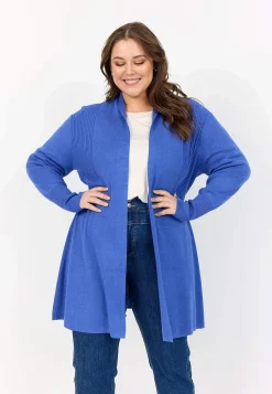 Wasabiconcept Finstickad cardigan Ljusblå Outlet