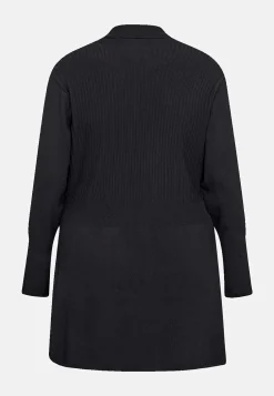 Wasabiconcept Finstickad cardigan Svart Sale