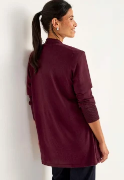 Cellbes of Sweden Finstickad cardigan Vinröd Outlet