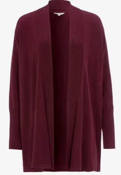 Cellbes of Sweden Finstickad cardigan Vinröd Outlet