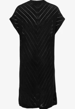 Freequent Finstickad cardigan med hålmönster Svart Outlet