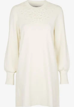 Johanna Toftby x Cellbes Finstickad klänning med pärlor Creme Clearance