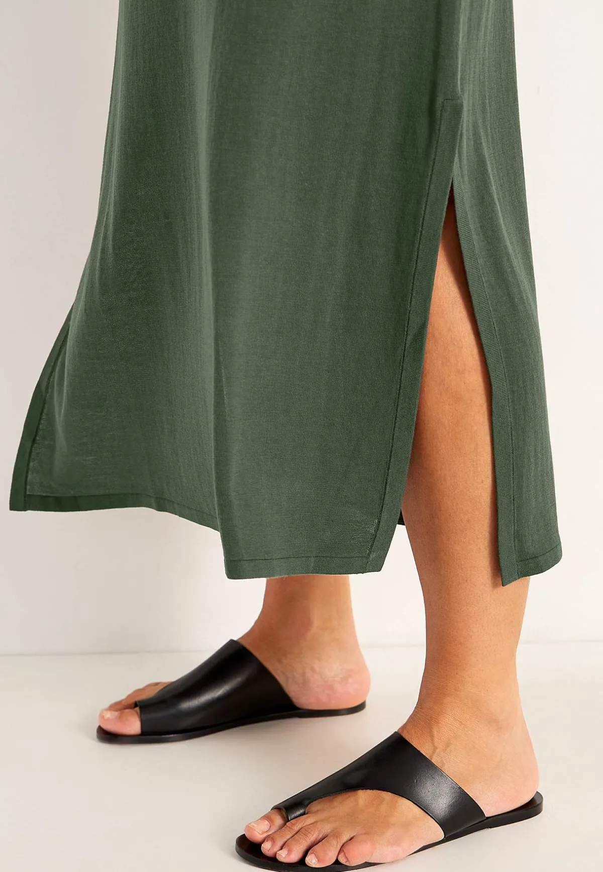 Cellbes of Sweden Finstickad Premium klänning Khakigrön Online