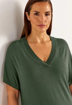 Cellbes of Sweden Finstickad Premium klänning Khakigrön Online