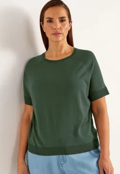 Cellbes of Sweden Finstickad Premium tröja Khakigrön Discount