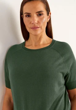 Cellbes of Sweden Finstickad Premium tröja Khakigrön Discount