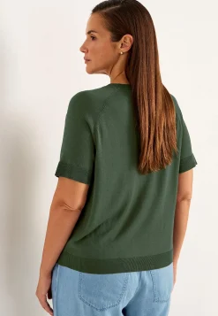 Cellbes of Sweden Finstickad Premium tröja Khakigrön Discount