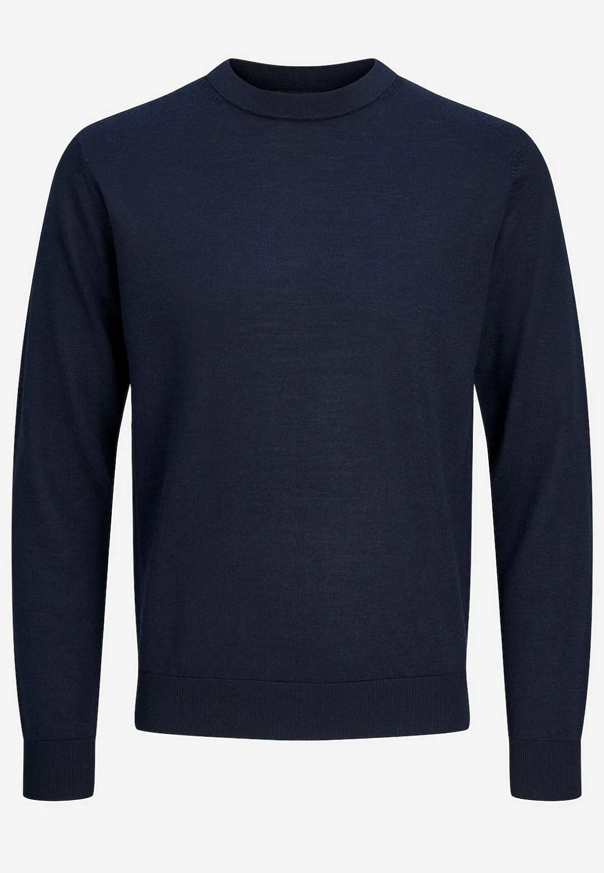 JACK & JONES Finstickad tröja i merinoull Gråmelange Outlet