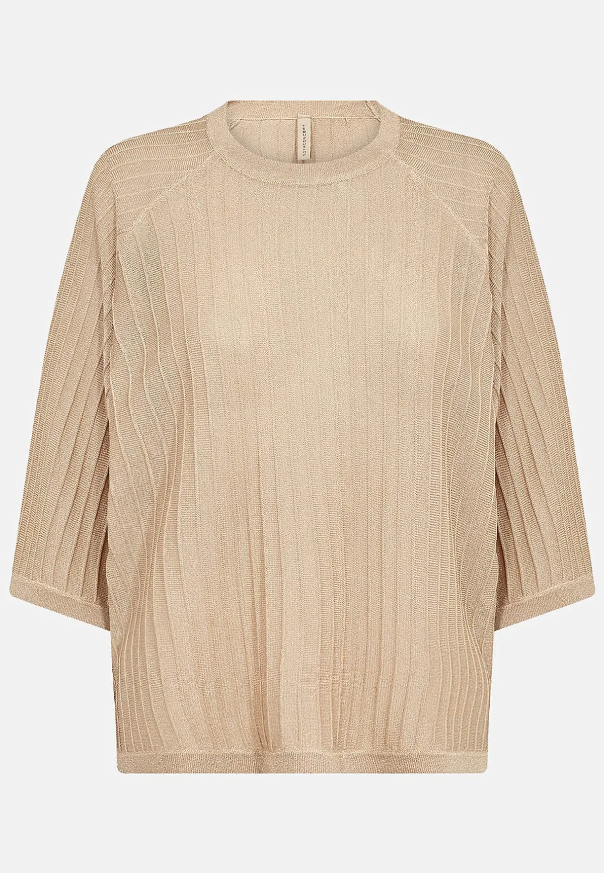 Soyaconcept Finstickad tröja med glittertrådar Best