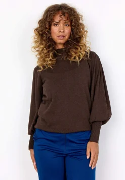 Soyaconcept Finstickad tröja med halvpolo