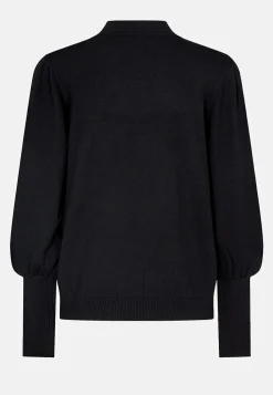 Soyaconcept Finstickad tröja med halvpolo