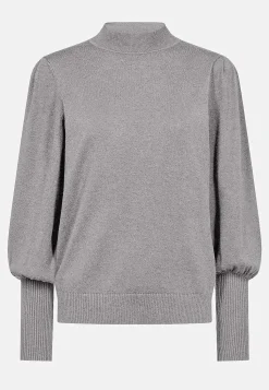 Soyaconcept Finstickad tröja med halvpolo