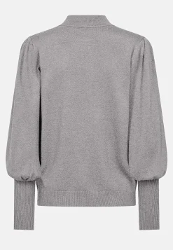 Soyaconcept Finstickad tröja med halvpolo