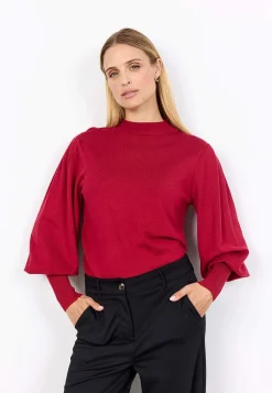 Soyaconcept Finstickad tröja med halvpolo